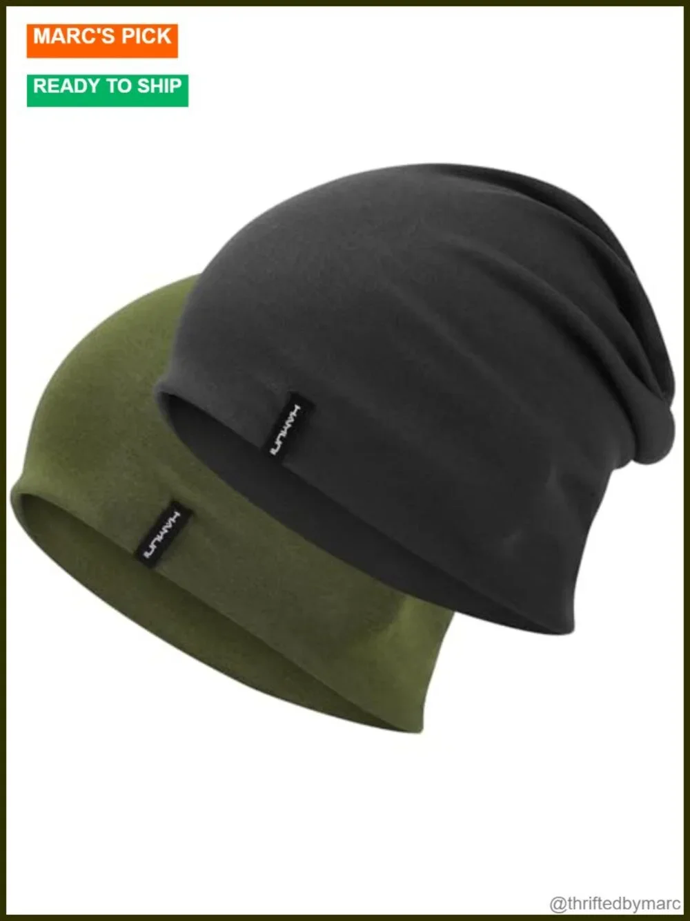 Slouchy Beanie - Soft Cotton Double-Layer Unisex Hat for Daily Wear